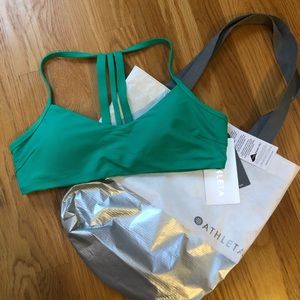Athleta Swim - New Athleta high teal strappy bikini top M Athleta Swim - New Athleta high teal strappy bikini top M
